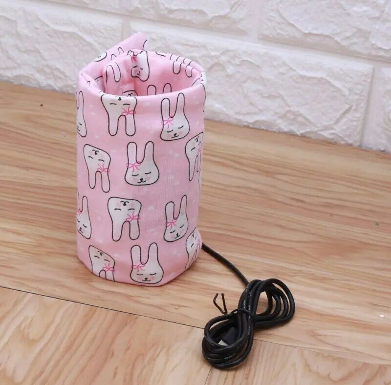 USB Milk Water Warmer Travel Stroller Insulated Bag Baby Nursing Bottle Heater Newborn Infant Portable Bottle Feeding D0AF
