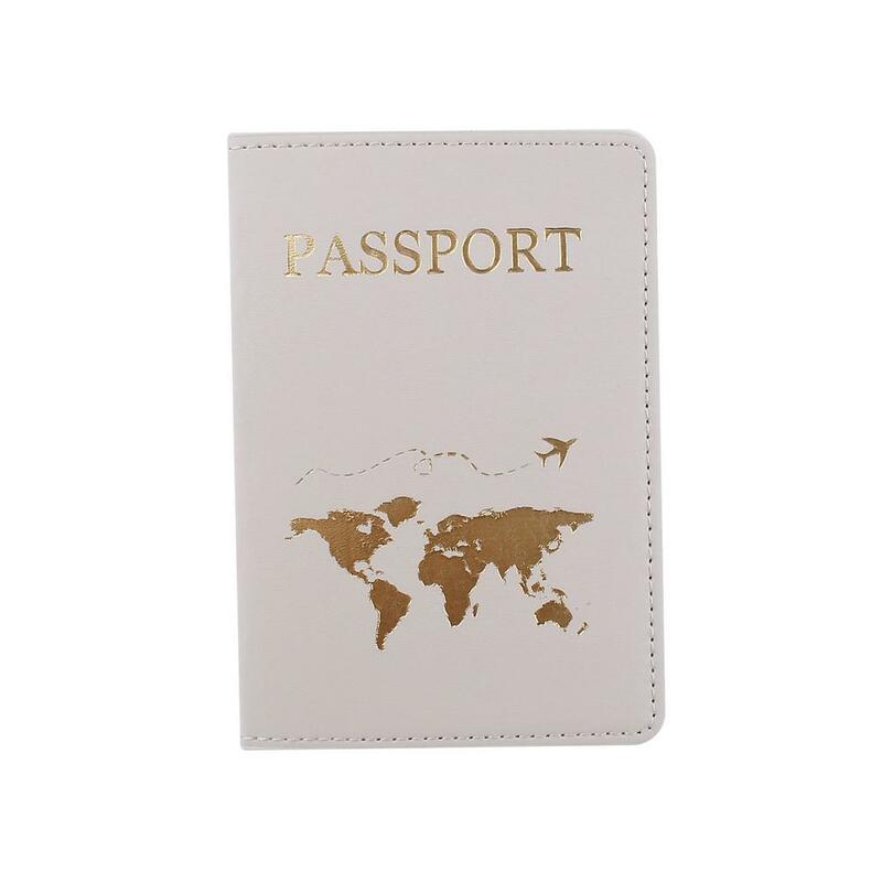 Nova capa de couro do plutônio dos homens do suporte do passaporte dos acessórios do curso na identificação do passaporte titular do cartão de crédito capa de passaporte unisex