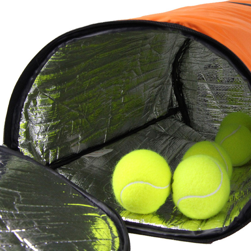 ถุงเทนนิสกระเป๋าสายไหล่เดียวลูกเทนนิสความจุมาก70-100ชิ้นอุปกรณ์เสริมลูกบอลพร้อมฉนวนกันความร้อน