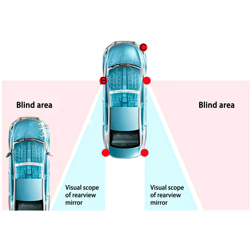 Newest Car Blind Spot Mirror Radar Detection System  BSM Microwave Blind Spot Monitoring Assistant Car Driving Security