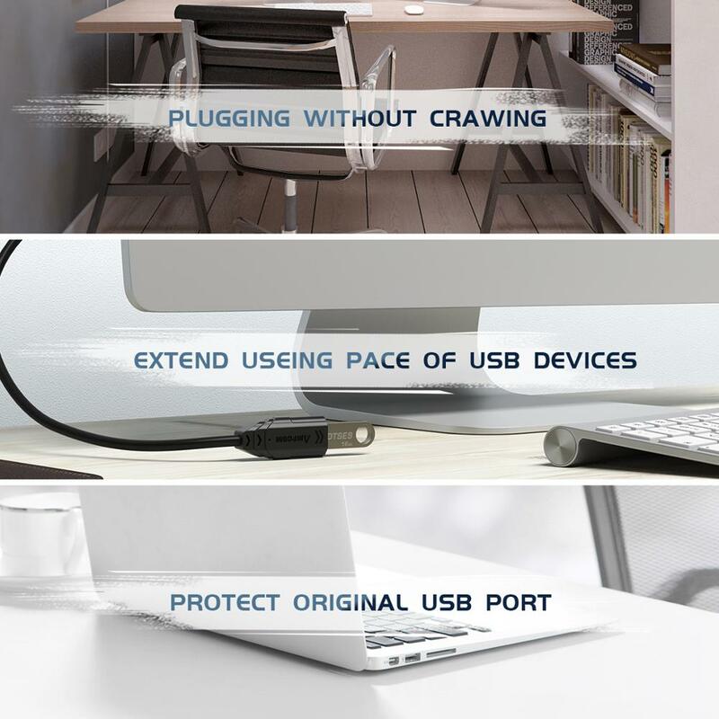 Кабель-удлинитель USB 3.0 A (штекер)/USB 3.0 A (гнездо), для USB клавиатуры, мыши, переходника Ampcom