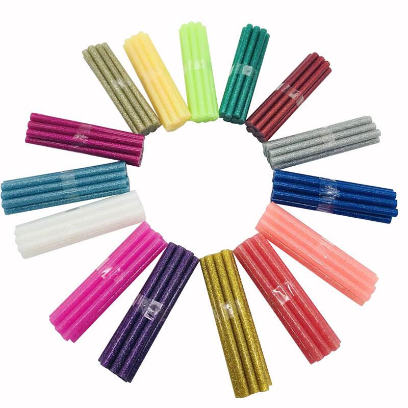 150pc Colorful Hot Melt Glue Sticks 7mm For Glue Gun High Viscosity Adhesive Repair Tool DIY Art Craft Hand Tool 150 PC Per Set