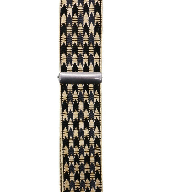 Suspensórios de camisa de couro marrom casual masculina, 6 clipes, suspensórios elegantes na moda, cinto ajustável, presente para papai