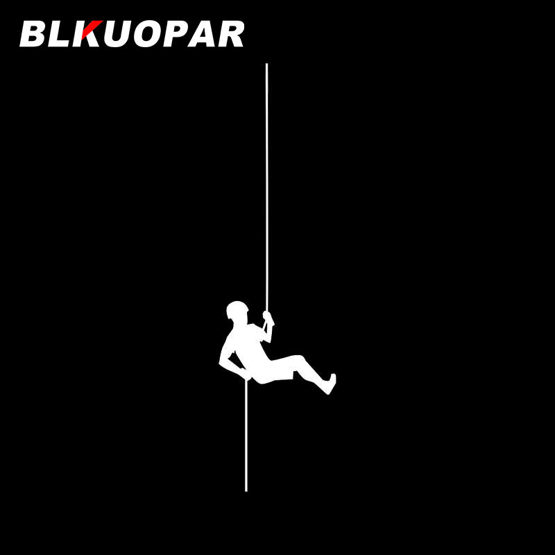 BLKUOPAR for  Simple Black Rappelling Silhouette Car Sticker Creative Decal Scratch-Proof Laptop Street Signs Surfboard Decor