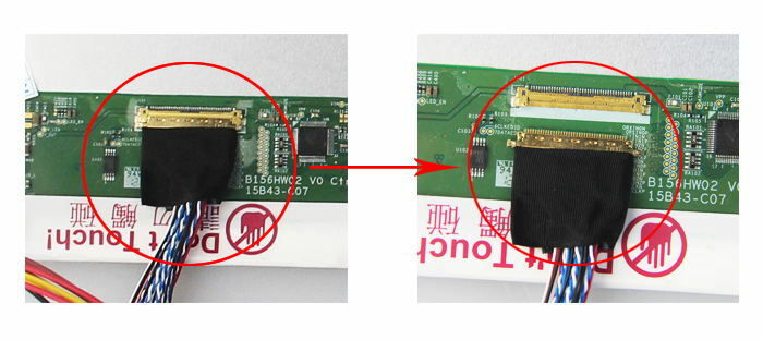 LCD LED Monitor Painel de cartão, DVI LVDS VGA Controller Board Kit, apto para LTN156AT19, LTN156AT15, LTN156AT19-001, LTN156AT20, 15,6 pol, 1366x768