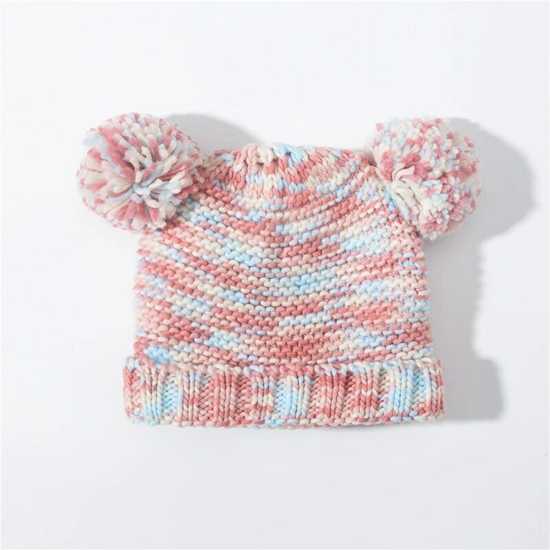 Chapéu cachecol luvas conjunto bebê inverno menino menina pompom gorro velo quente outono esqui ao ar livre acessório térmico para a criança