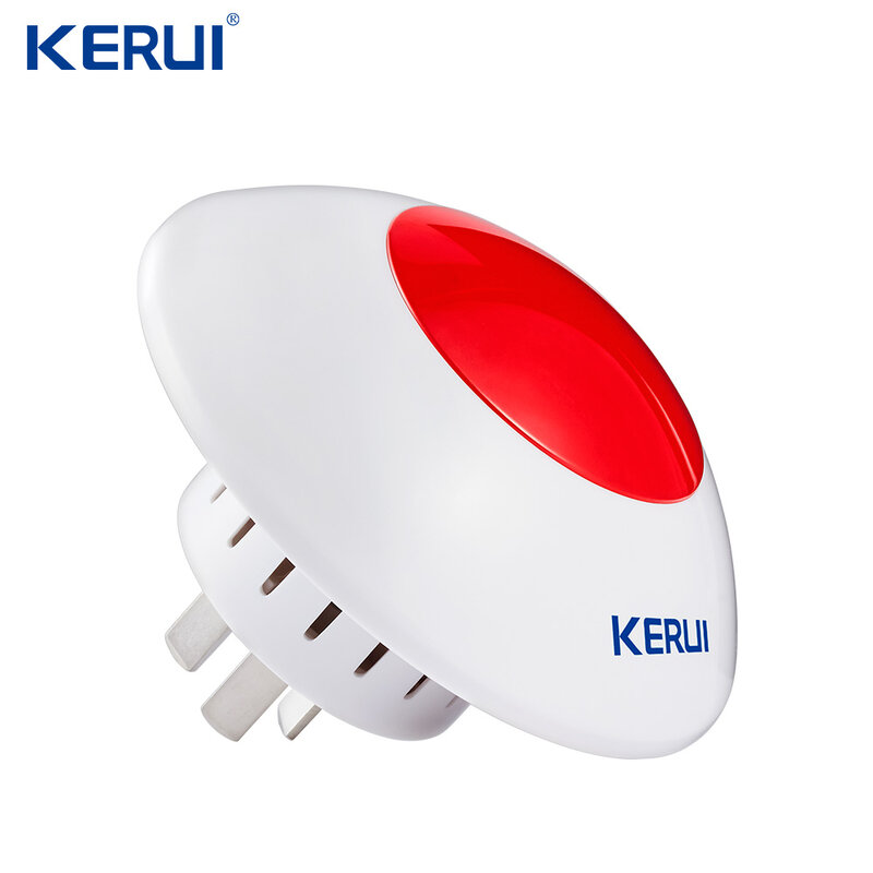 Sirène stroboscopique sans fil pour système d'alarme domestique, kit de sécurité, klaxon, lumière rouge, flash, 433 MHz