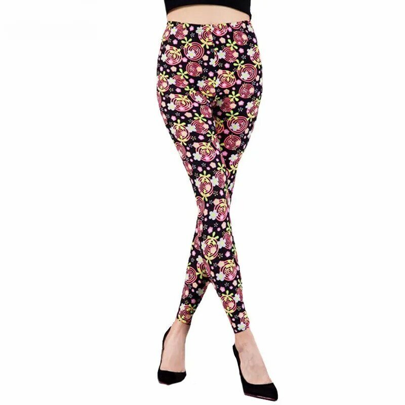 VISNXGI – leggings imprimés pour femmes, vêtements d'automne, pantalons à motifs de fleurs, taille haute, Push Up, Fitness, bas d'entraînement