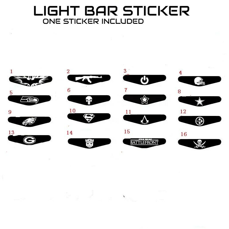 Een Stuk Led Licht Bar Sticker Voor PS4 Controller Voor Dualshock 4 Controller Game Accessoires