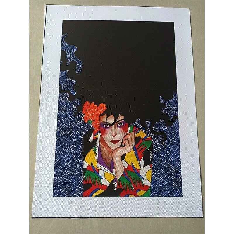Goodedecor płótno malarstwo Vintage streszczenie dziewczyna kwiat do włosów kobiety Wall Art moda plakat skandynawski zdjęcia ścienny do salonu