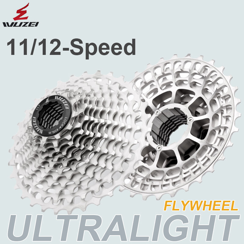 WUZEI SL CNC จักรยาน12/11S Ultralight Freewheel 11-28/32/34/36T จักรยาน Cassette Flywheel 12ความเร็ว K7กรวด11V เฟือง