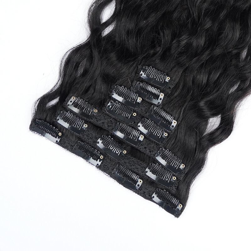 Doreen-máquina de extensiones de cabello humano rizado Natural, 7 piezas, 120G