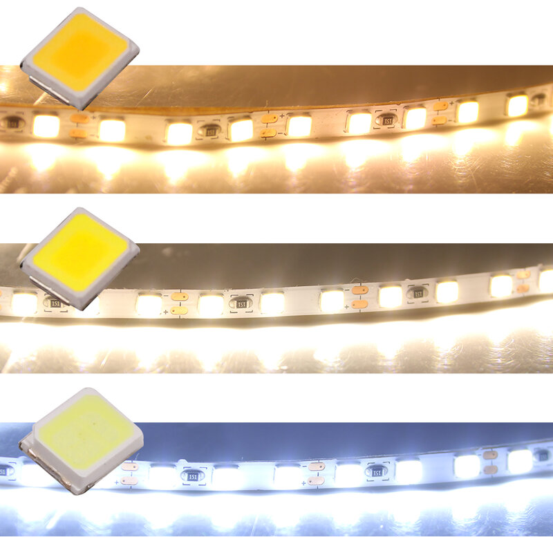 Taśma LED 5M DC12V elastyczna taśma LED SMD2835 120 leds/m wstęga LED 4MM PCB do podświetlenia LED listwa oświetleniowa do dekoracji