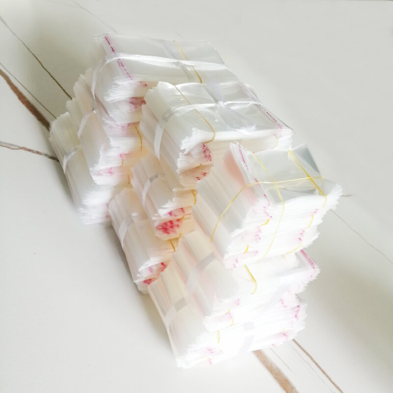 Прозрачные полипропиленовые пакетики для ювелирных изделий, самоклеящиеся маленькие пластиковые пакетики для сумка для упаковки подарка, 1000 шт.