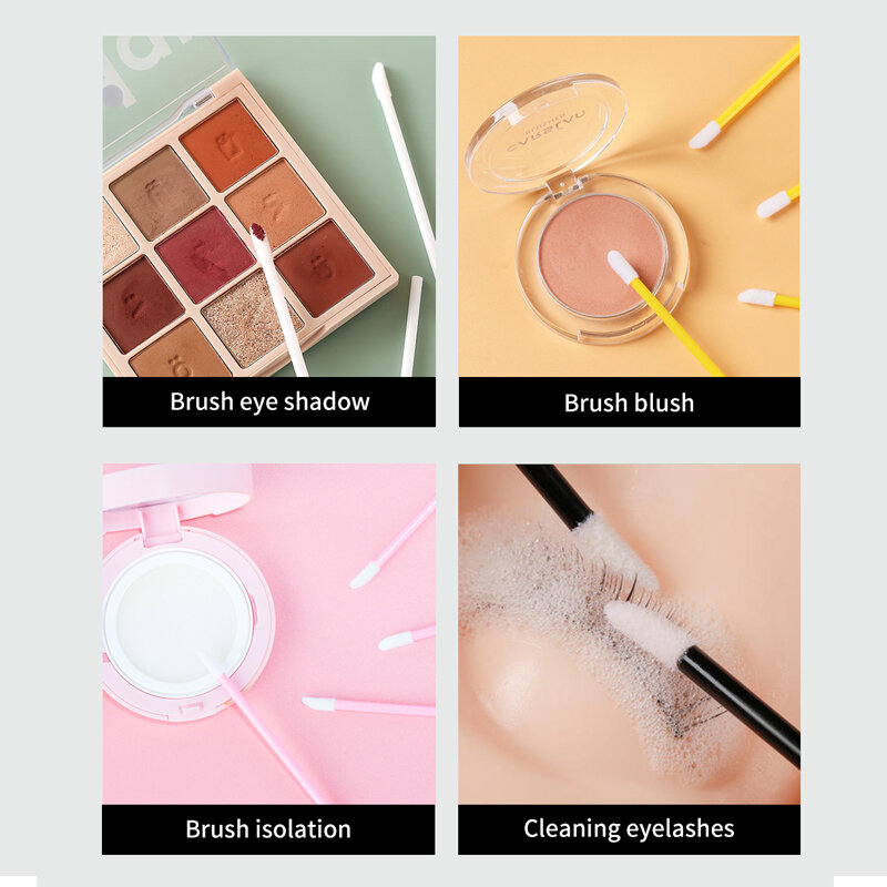 50pcs Disposable Make Up Lip Brush Lipstick Gloss Wands Applicator Makeups Lip Brushes Portable Extension Cosmetic Beauty Tool