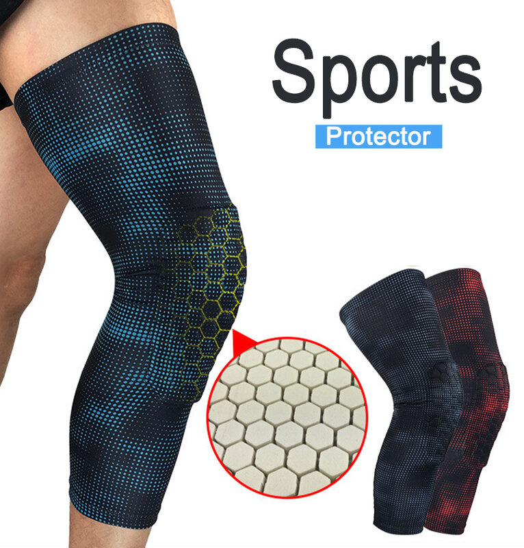 Bantalan Lutut Gym Olahraga Keselamatan Kebugaran Bantalan Lutut Elastis Pria Wanita Untuk Arthritis Sendi Pelindung Lengan Kompresi