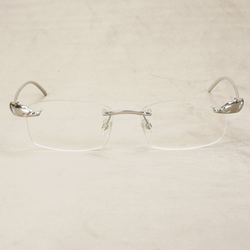 Vintage Panther Transparent Glasses Frame for Reading Computer Luxury Carter Glasses for Decoration Fashion Women Eyewear