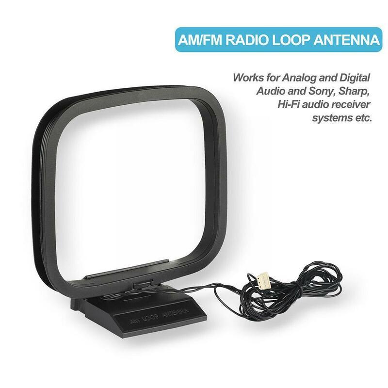 Radio FM/AM Loop Antenna For Sony Sharp Chaine Stereo Receiver AV Connector Receiver System N5X1
