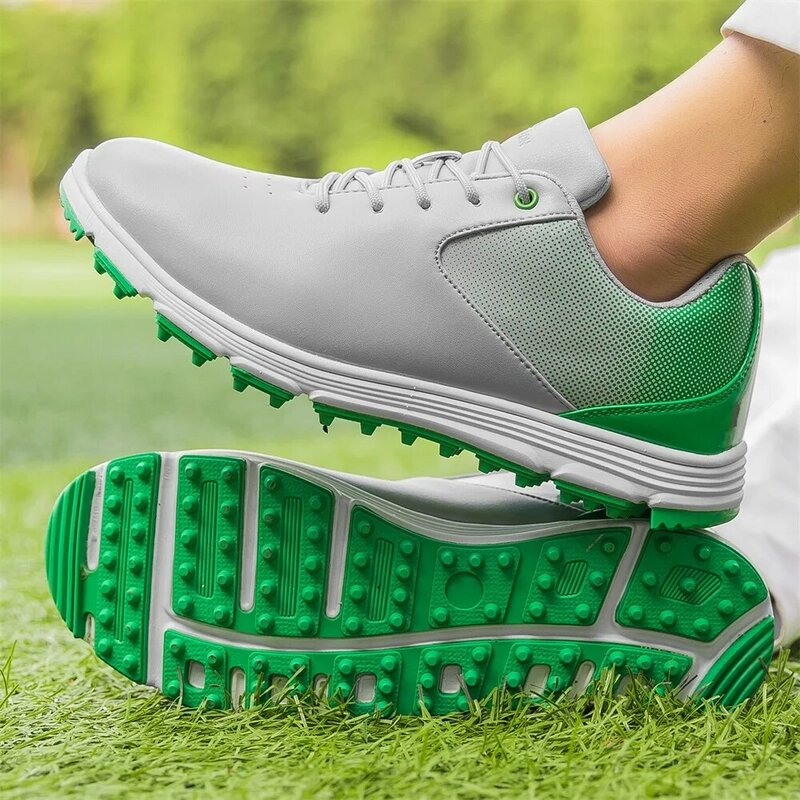 Zapatos de Golf impermeables para hombre, zapatillas clásicas de entrenamiento al aire libre, talla grande US 7-14