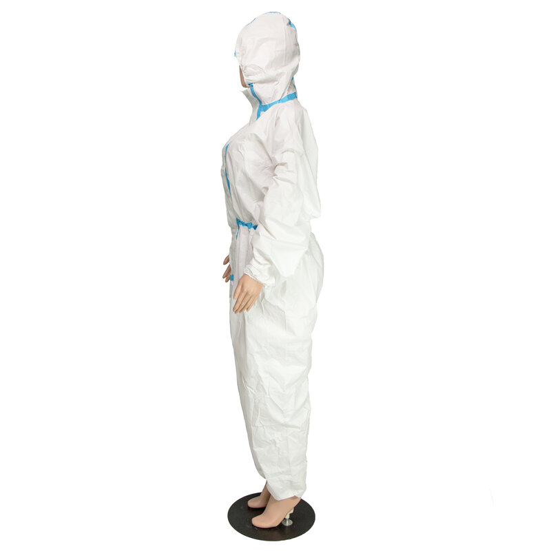 Unisex Dust-proof Coveralls Antistatic Isolation Suit Nonwovens Elastic Security Labour Suit  Disposable Protective Clothing