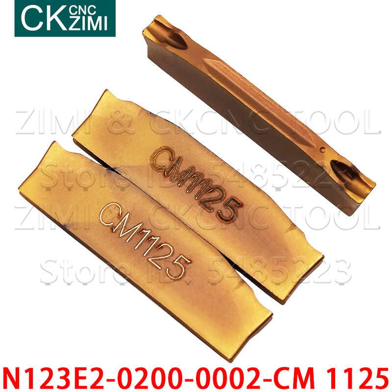 N123E2-0200-0002-CM 1125 N123E2 0200 0002 Cm 1125 2Mm Carbide Steekplaten Scherpe Draaien Tool Cnc Metaal Draaibank Voor Niet-Metalen