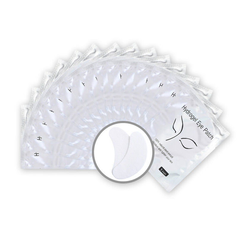 50Pairs Wimper Pad Gel Patch Enten Wimpers Onder Eye Patches Voor Wimper Extension Papier Sticker Toepassing Maken Up Tools