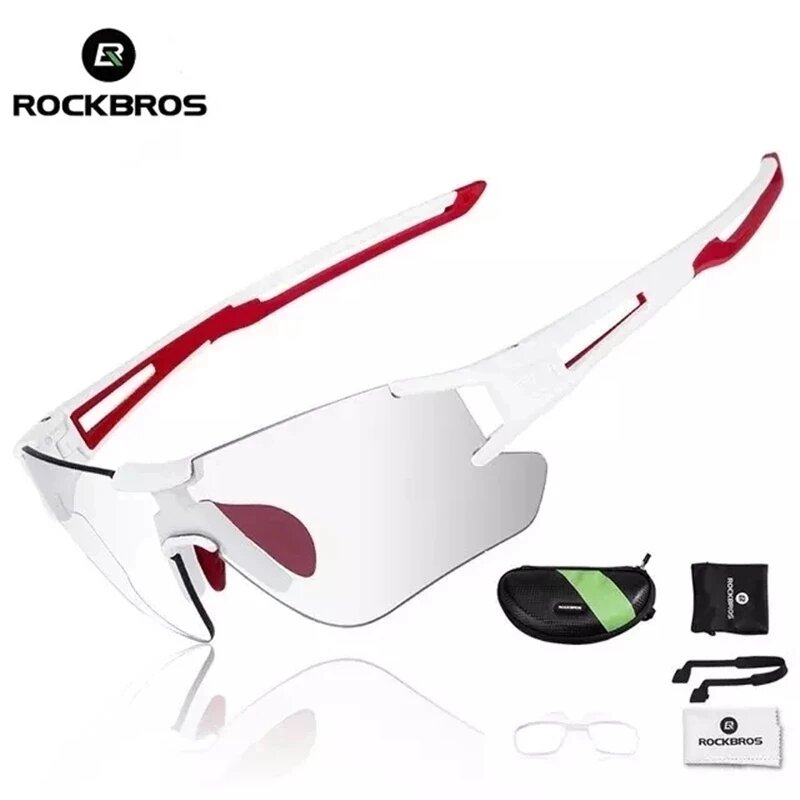 ROCKBROS-Óculos de ciclismo para mulheres, óculos esportivos fotocromados, óculos polarizados para bicicletas, MTB Bike, óculos para caminhadas, ao ar livre