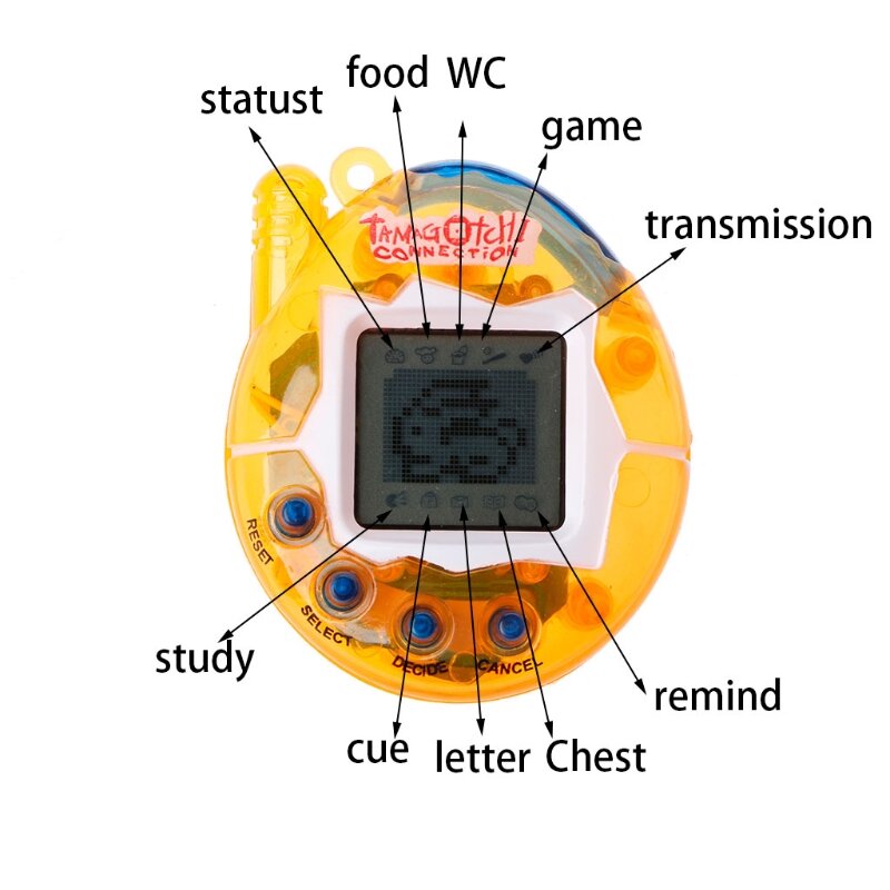 Портативная электронная игровая машина с ЖК-дисплеем, с ремешком