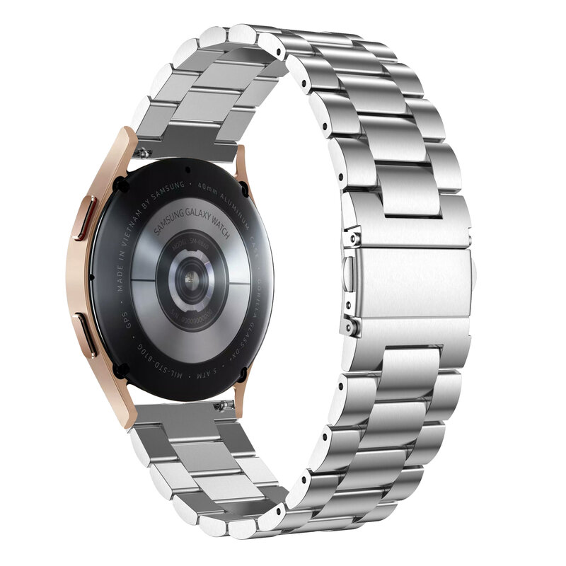 20mm pulseira de aço inoxidável pulseira de pulso pulseira de metal para samsung galaxy relógio 4 clássico 46mm 42mm/watch4 44mm 40mm