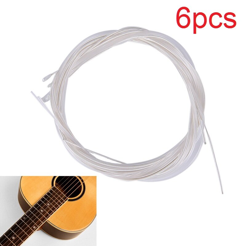 Cuerdas de nailon para ukelele, accesorio de repuesto duradero para instrumento Musical, colores del arco iris, 4 a 6 unidades por juego