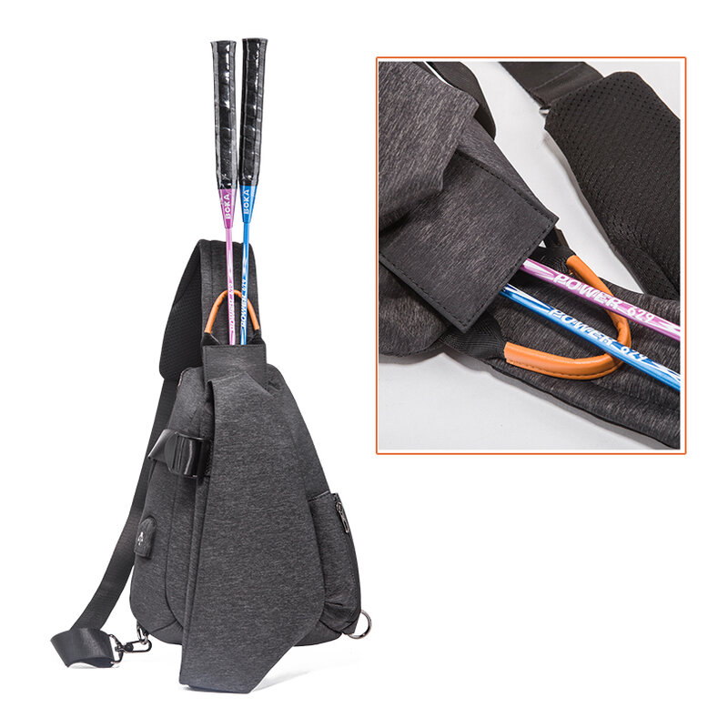 กระเป๋าคาดหน้าอก Multifunction กระเป๋าสะพายพาดลำตัวสำหรับผู้ชายแมสเซ็นเจอร์สะพายไหล่กระเป๋าชายที่มี USB ชาร์จ Port สั้น Pack