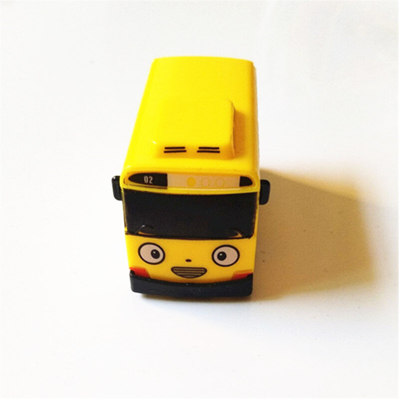 Ko Toy-Mini autobús pequeño de plástico, modelo de coche para regalo de bebé, azul, Tayo, rojo, Gani, amarillo, Lani, verde, Rogi, 4 piezas por juego