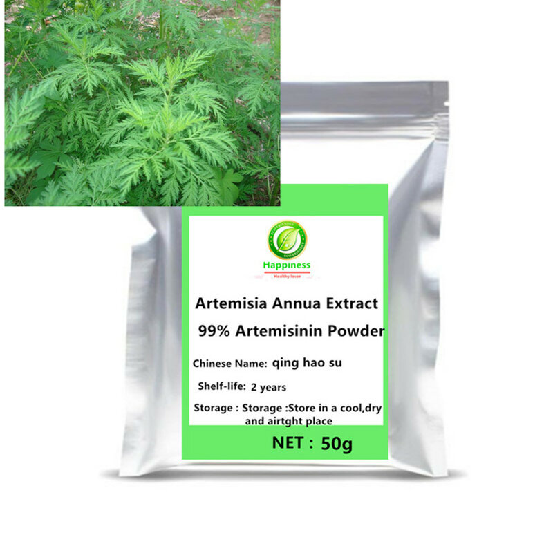 ขายร้อนOrganic Artemisia Annuaสารสกัดจาก99% Artemisininแป้งSweet Wormwood Antiมะเร็งยาวนานสนับสนุนจัดส่งฟรี
