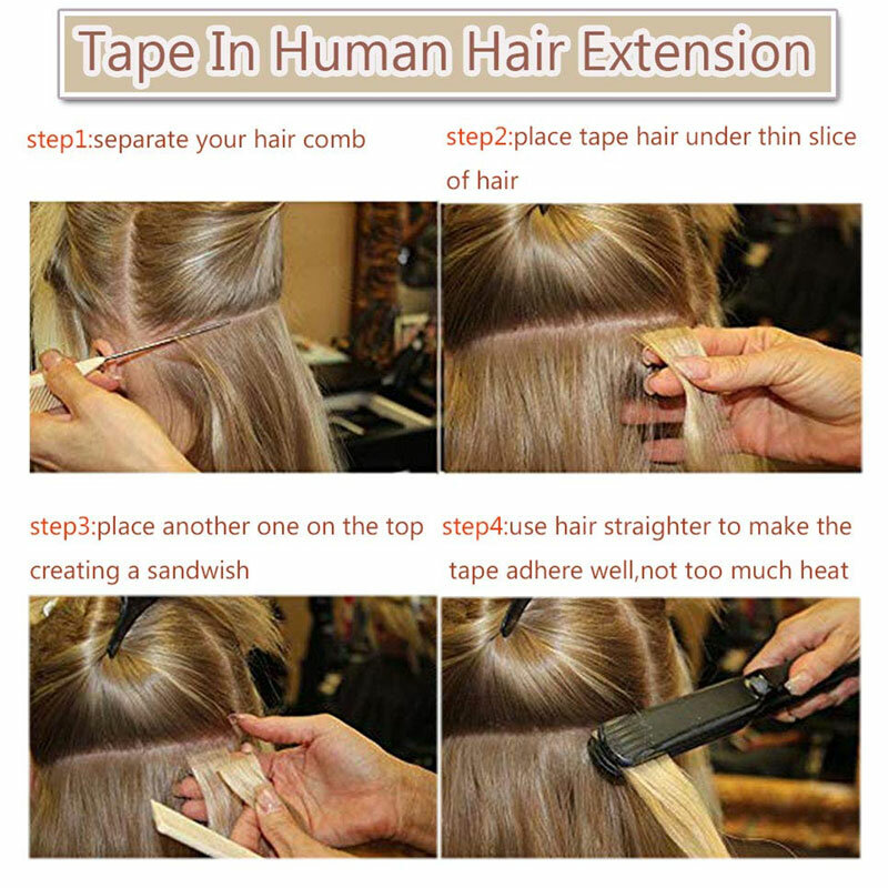 Sego 2.5 G/stk Rechte Tape In Hair Extensions Echt Menselijk Haar Huid Inslag Tape Haar Naadloze Onzichtbare Dubbele Zijden Tape Ins 20Pc