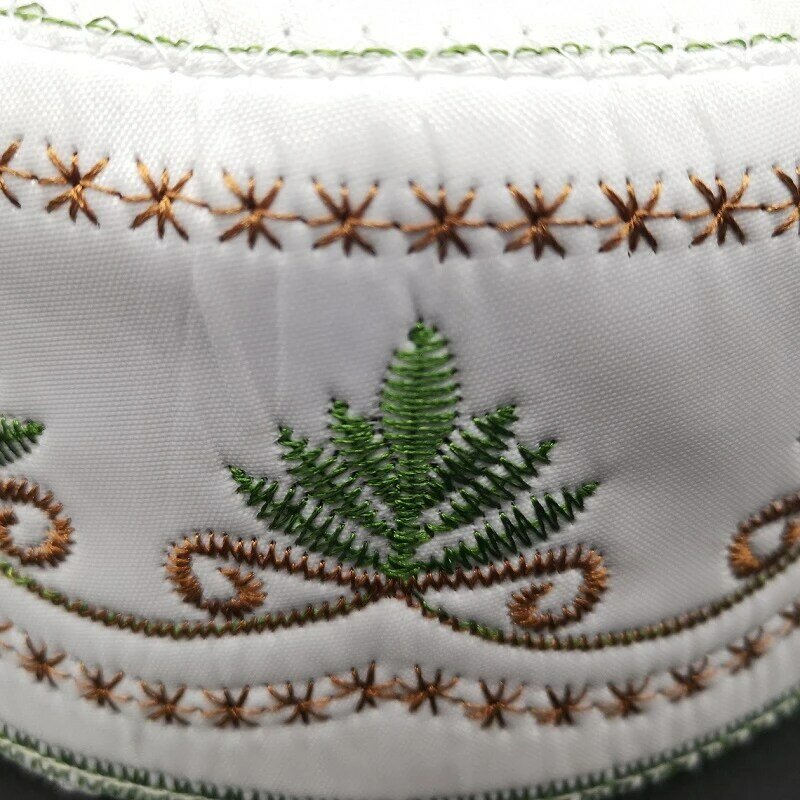 بونيه-قبعة إسلامية للرجال ، قطن ، كيبا ، كيبا موسليم ، يهودي ، قبعة صلاة ، أخضر