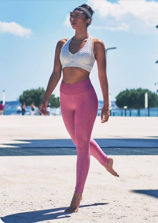 Mallas anticelulitis con realce de glúteos para mujer, Leggings de cintura alta para entrenamiento, pantalones de Yoga