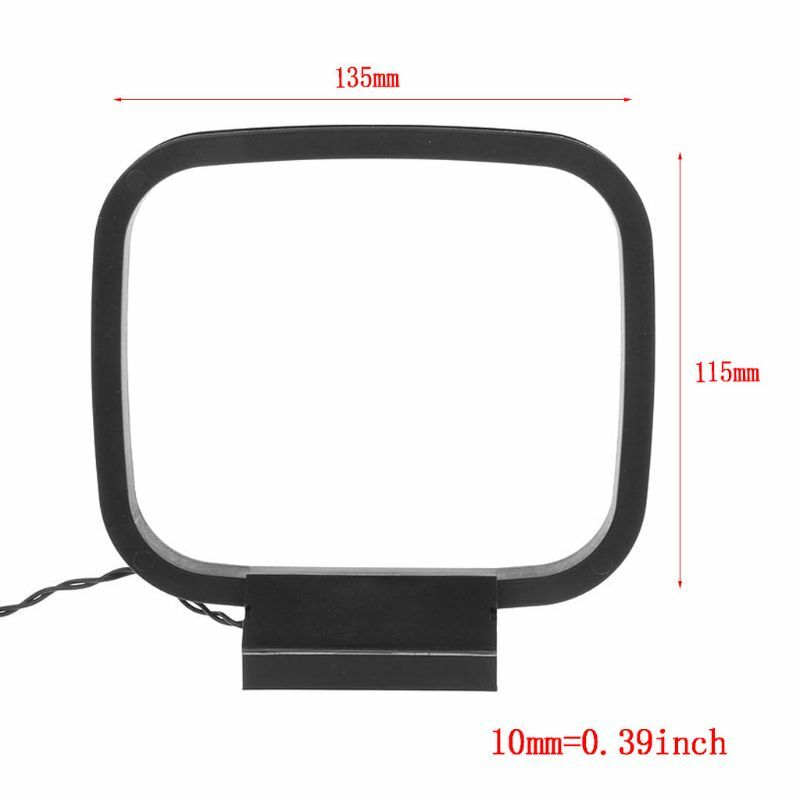 Dlenp 1PCS FM AM Loop Antenna For Receiver With 3-Pin Mini Connector for sony Sharp Chaine Stereo AV Receiver Systems