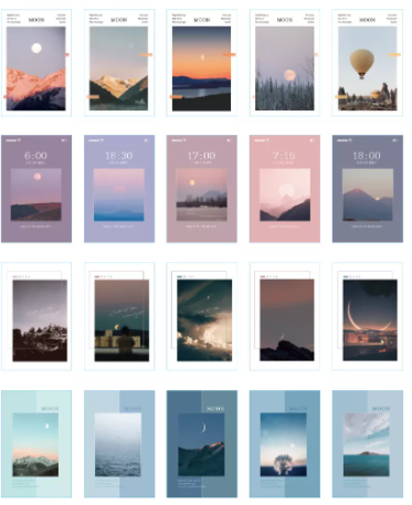 Carte postale en papier beau ciel, 143mm x 93mm (1 paquet = 30 pièces)