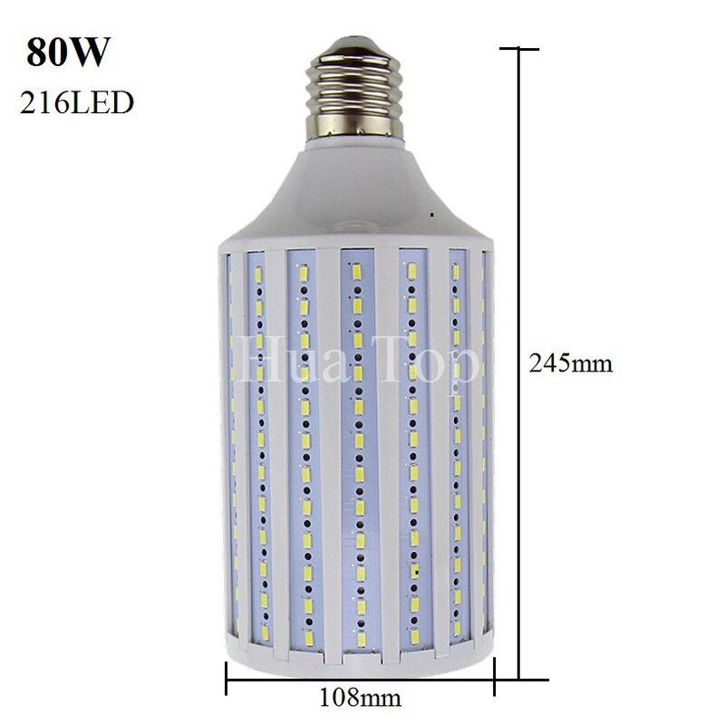 Verlichting licht 7W 12W 15W 25W 30W 40W 50W 60W 80W 100W AC85-265V Spot lamp E27 E26 E14 B22 E39 E40 warm koud wit Led corn bulb