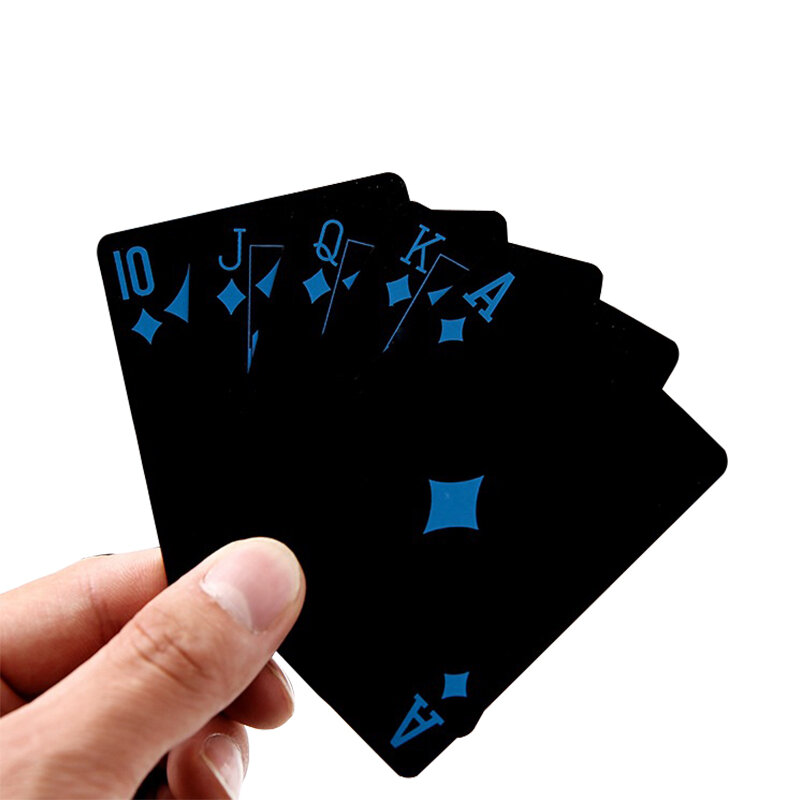 Игральные карты для покера, набор из 24 карат золота с золотыми листьями, пластиковая Волшебная Водонепроницаемая колода карт, Подарочная коллекция волшебной воды