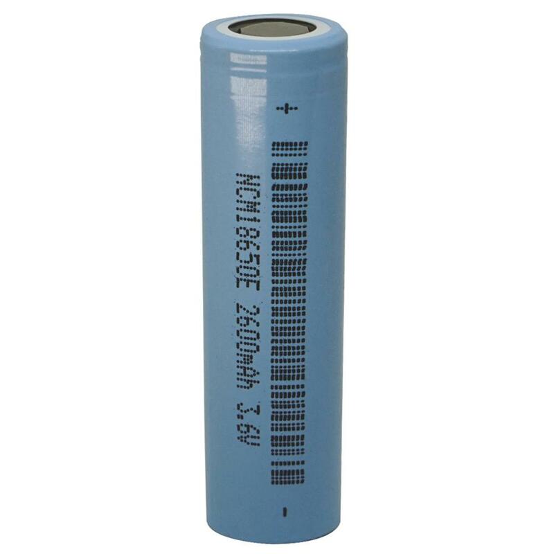 Baterias recarregáveis do lítio de inr delangneng da bateria da parte superior lisa do li-íon de 1 pces 18650 2600mah 3.6 v