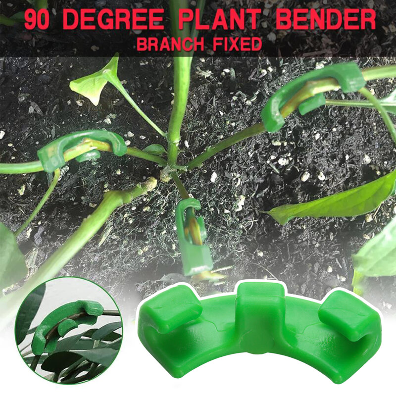 플라스틱 90 도 식물 벤더 트레이너 성장 조작 튜터, 식물 클립 벤딩 나뭇 가지 클램프, 가지 액세서리, 10 개