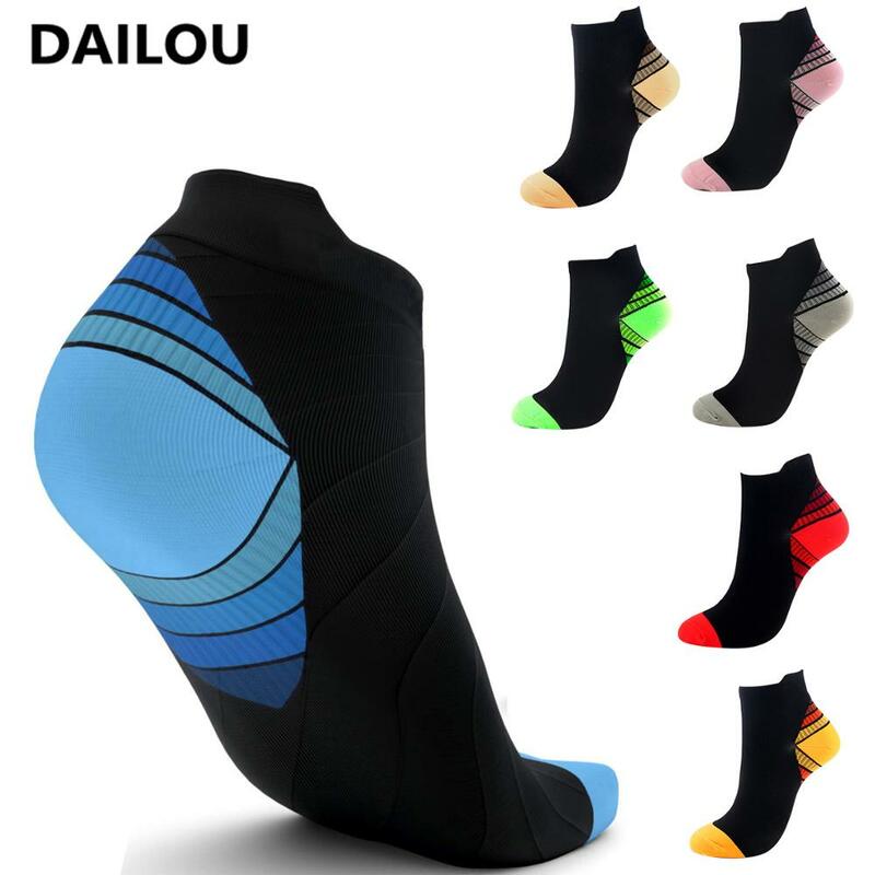 7 colori calzini a compressione del piede uomo fascite plantare di alta qualità speroni al tallone dolore all'arco calzini da donna comodi regali di natale