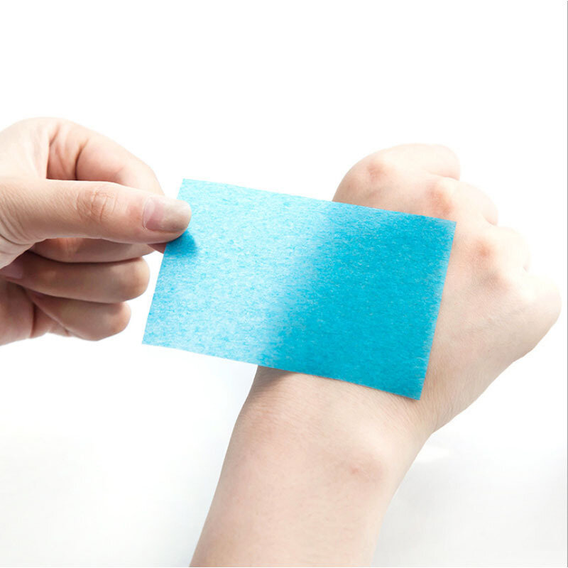 50 sheet Fragrant Face Tissue Linen Face Oil Absorbing Paper Plant Fibres Breathable Blotting Handkerchief Color Random