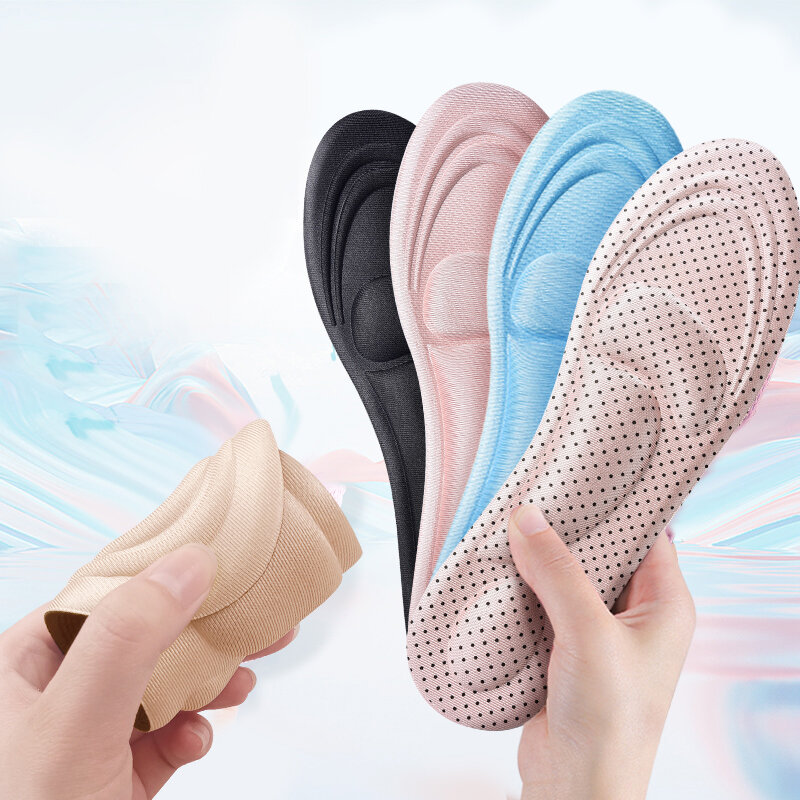 Nafoing 4D Memory Foam Inlegzolen Voor Voeten Man Vrouwen Sneakers Ademend Deodorant Running Kussen Schoen Steunzool Pad Zool