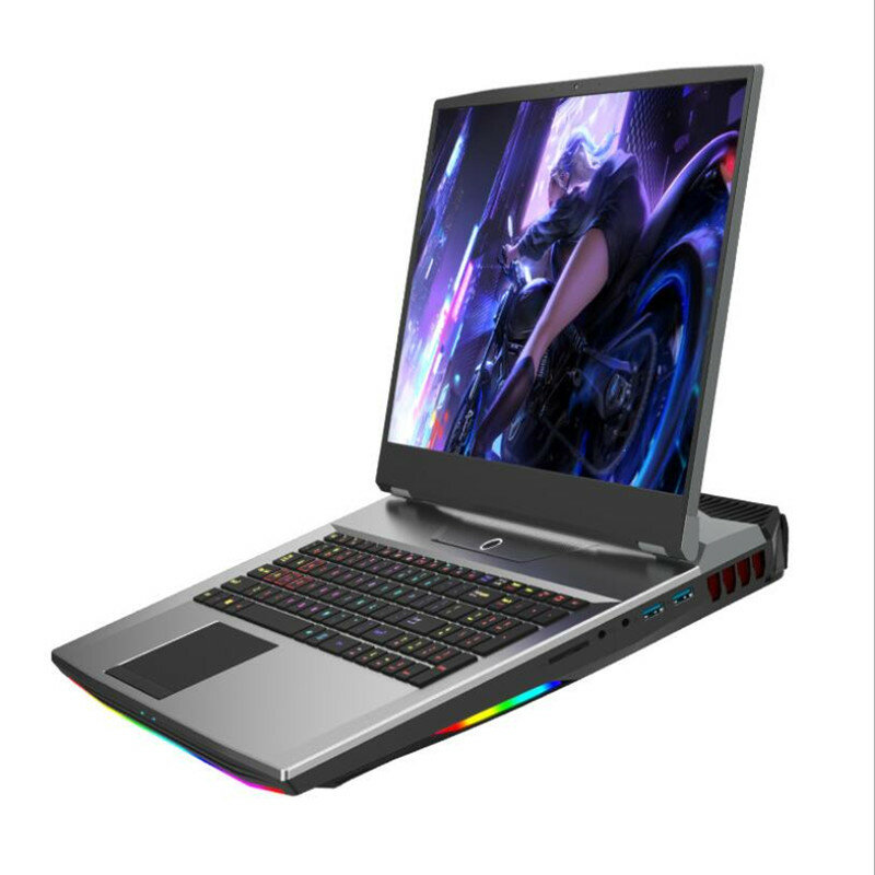 17.3 polegadas Gaming Laptop i9-10885H GTX1650 32G 64G + 1TB Desktop Performance Suporte Intel 6789 Geração Processador Pode Ser DIY