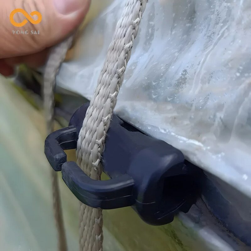 Filme de estufa braçadeira de filme plástico clipe fixo estufa anti-fricção corda rosqueamento acessórios