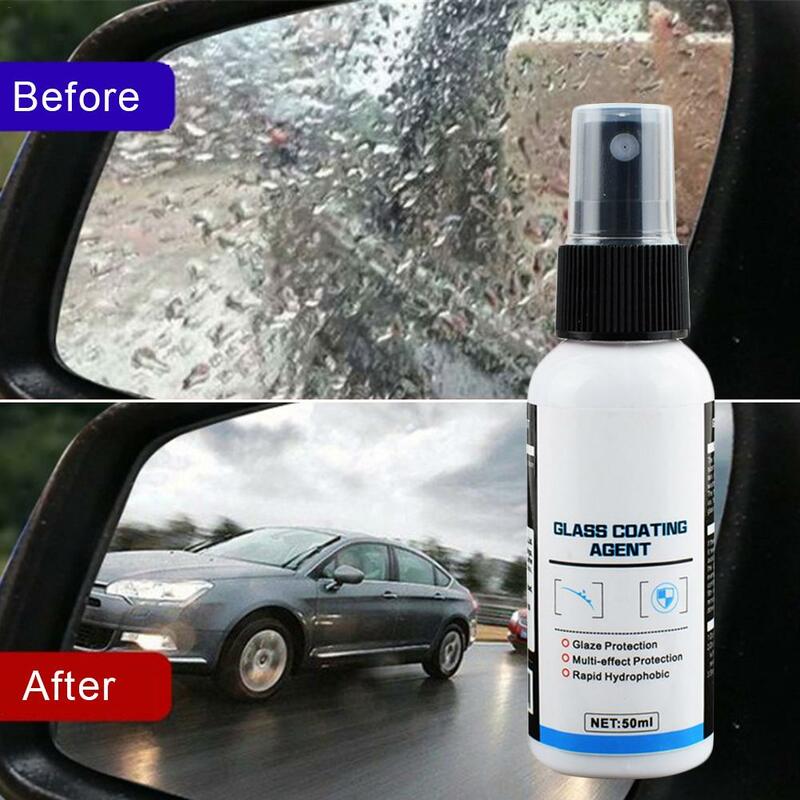 50ML Automotive Glass Coating Agent Rainproof Agent Glass Rain Mark Oil Film Remover Car Glass Multifunction Cleaner Tools