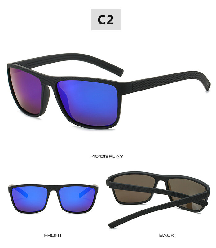 2022 Vintage Sports Style Polarized Sunglasses Men Luxury Brand Designer Driving Retro Square Sun Glass Shades for Women Goggles