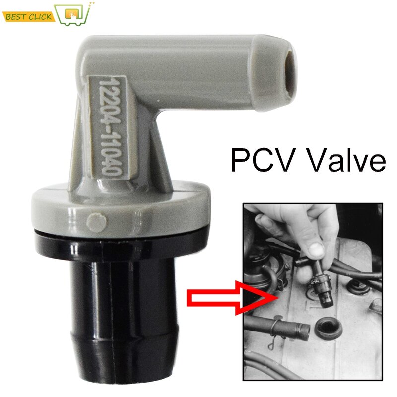 Válvula PCV de ventilación positiva del cárter, piezas de automóviles, para Toyota Corolla, Camry, Celica, Tercel, Paseo, Raum, Sera, Sprinter, 12204-11040